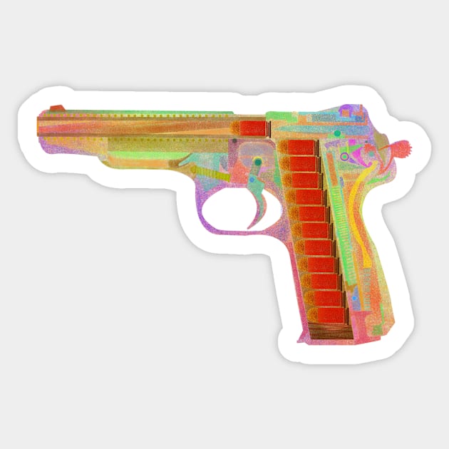 gun Sticker by ulyanaandreeva